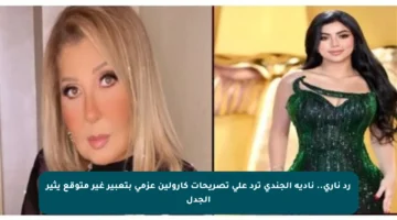 رد ناري.. نادية الجندي ترد على تصريحات كارولين عزمي بتعبير غير متوقع يثير الجدل